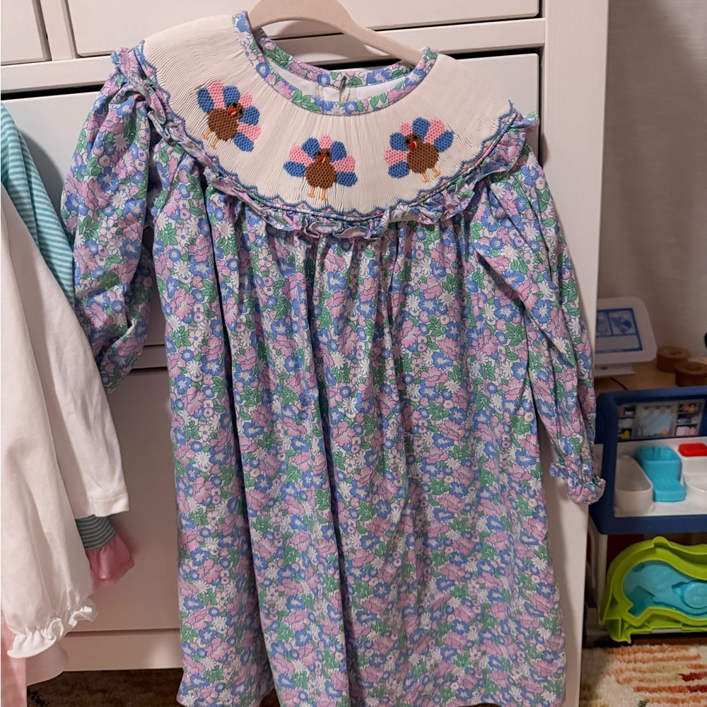 NWOT Thanksgiving Smocked Dress